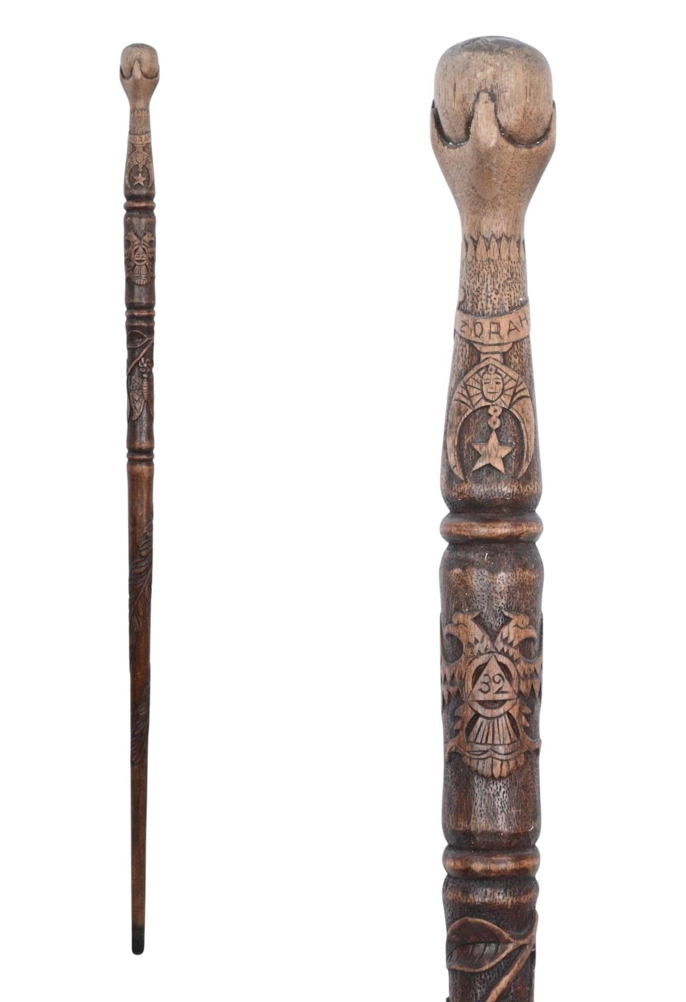 Hand Carved Zorah Cane (1 of 9)