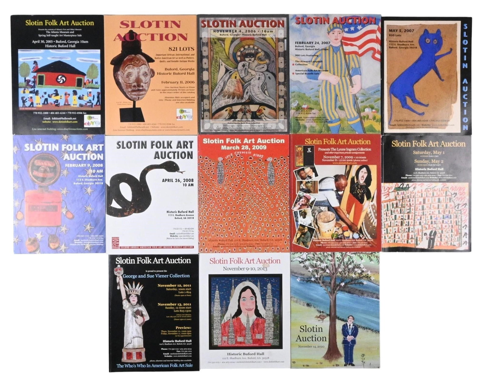 13 Slotin Folk Art Auction Catalogs (1 of 4)