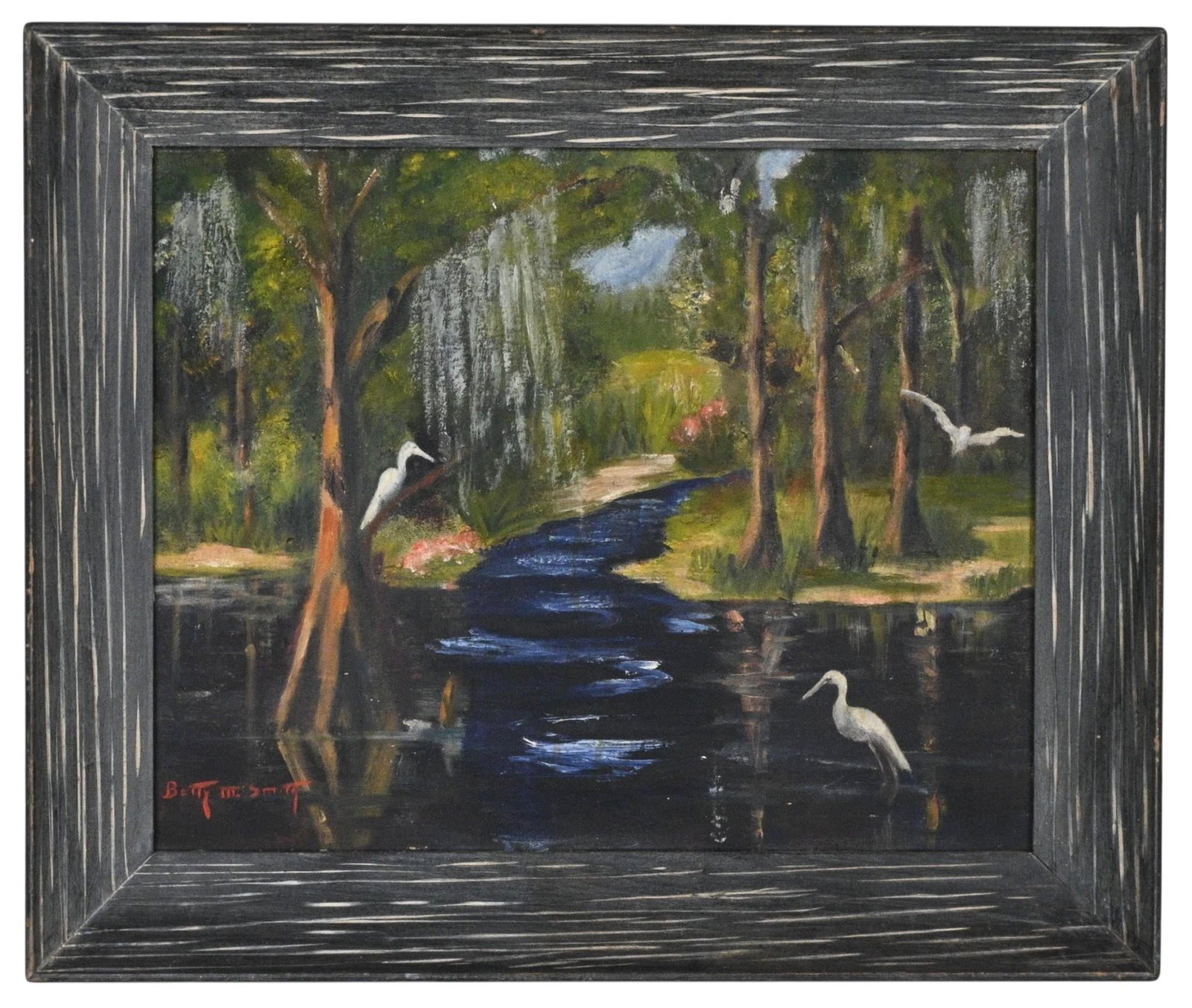Betty M. Smith. Egrets in a Southern Cypress Swamp (1 of 6)