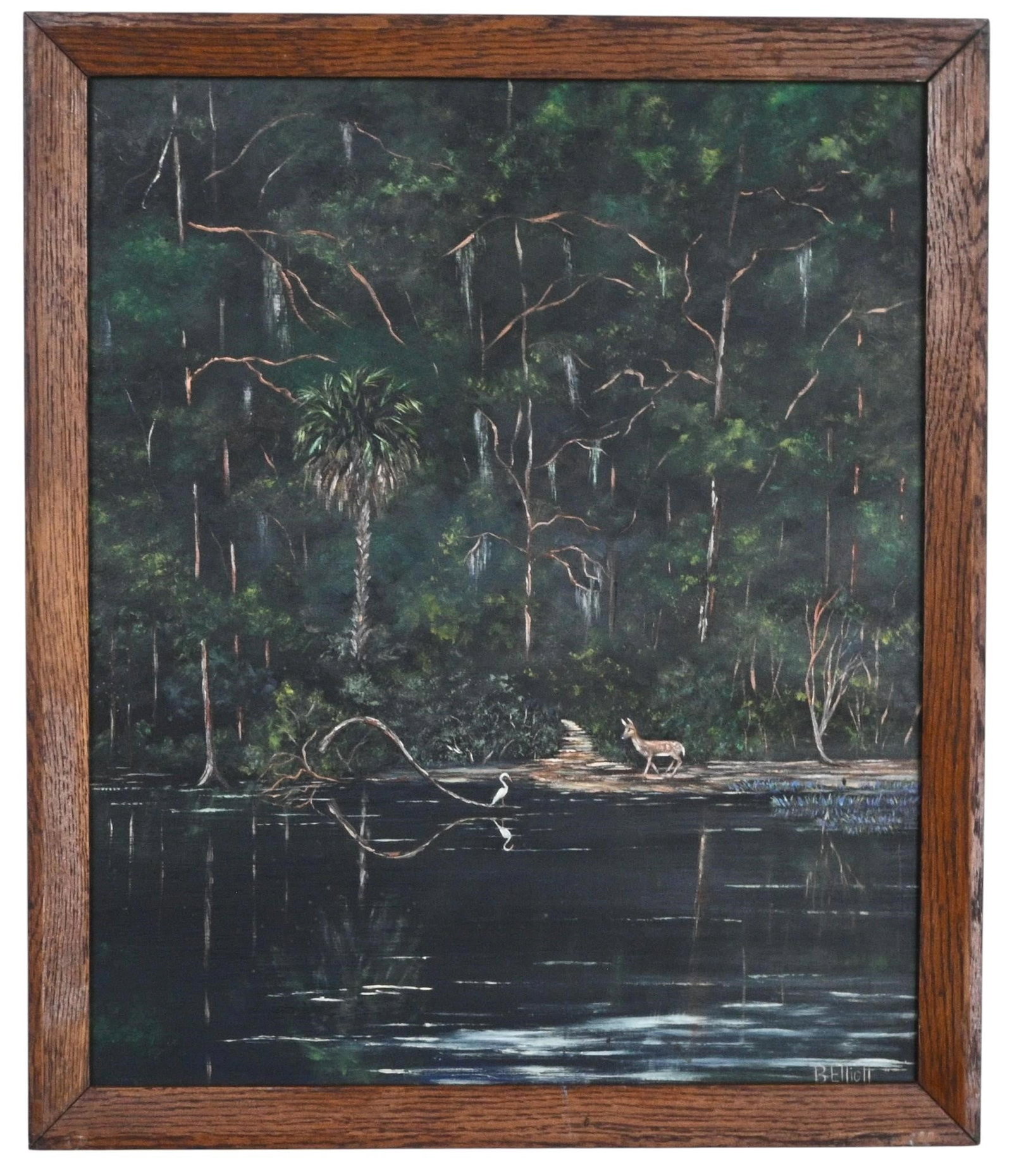 Beatrice "Bea" Elliott. Deer in the Cypress Swamp (1 of 6)