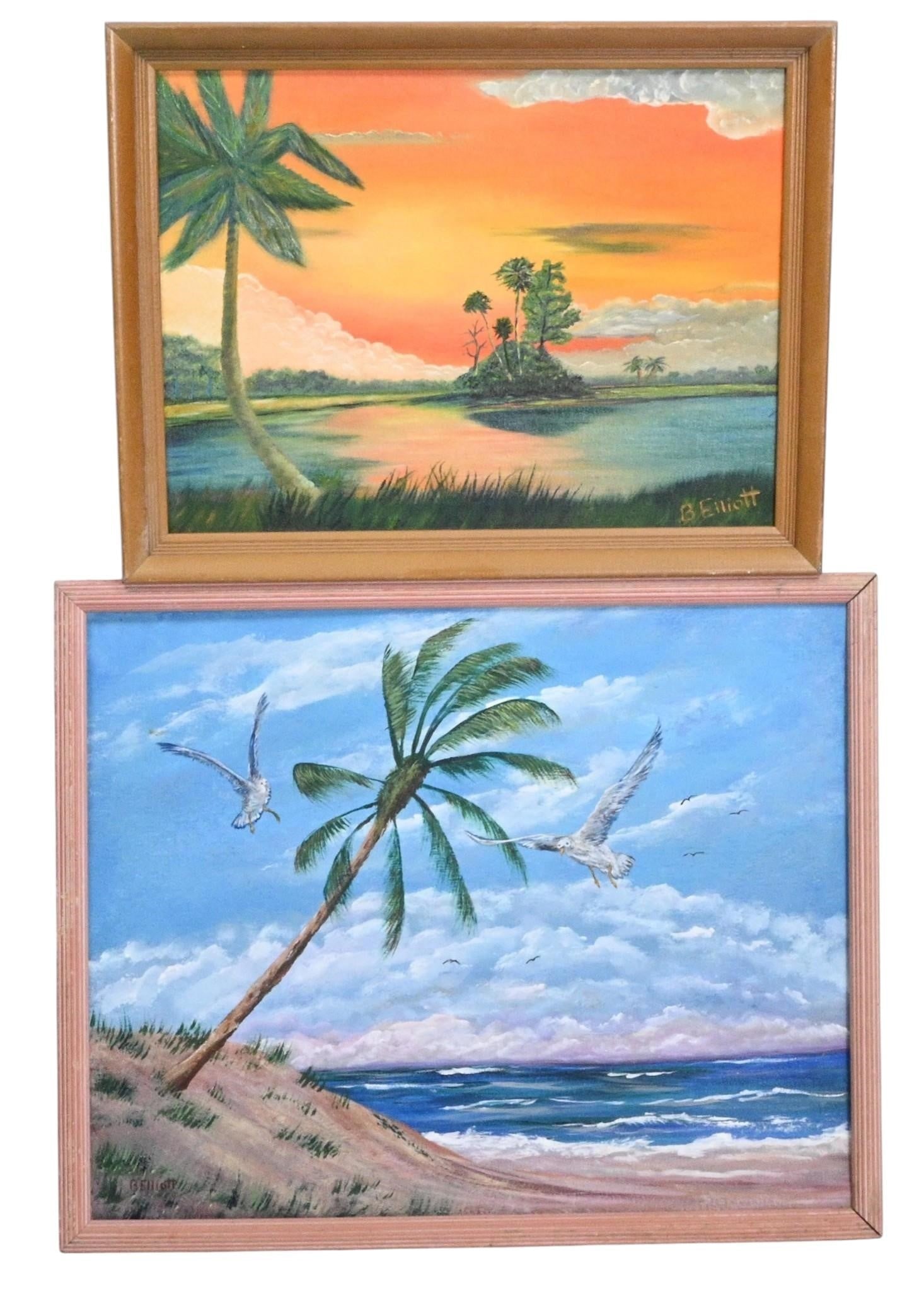 Beatrice "Bea" Elliott. Pair of Florida Coastal Landscapes (1 of 10)