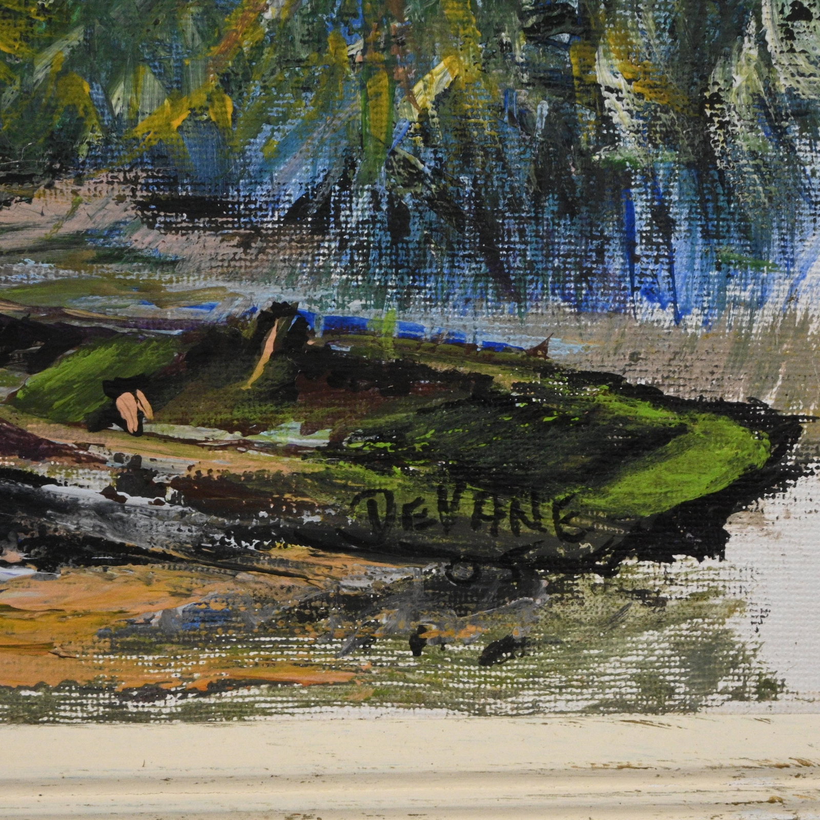 Jerry DeVane. Florida Backwater with Palms - 4