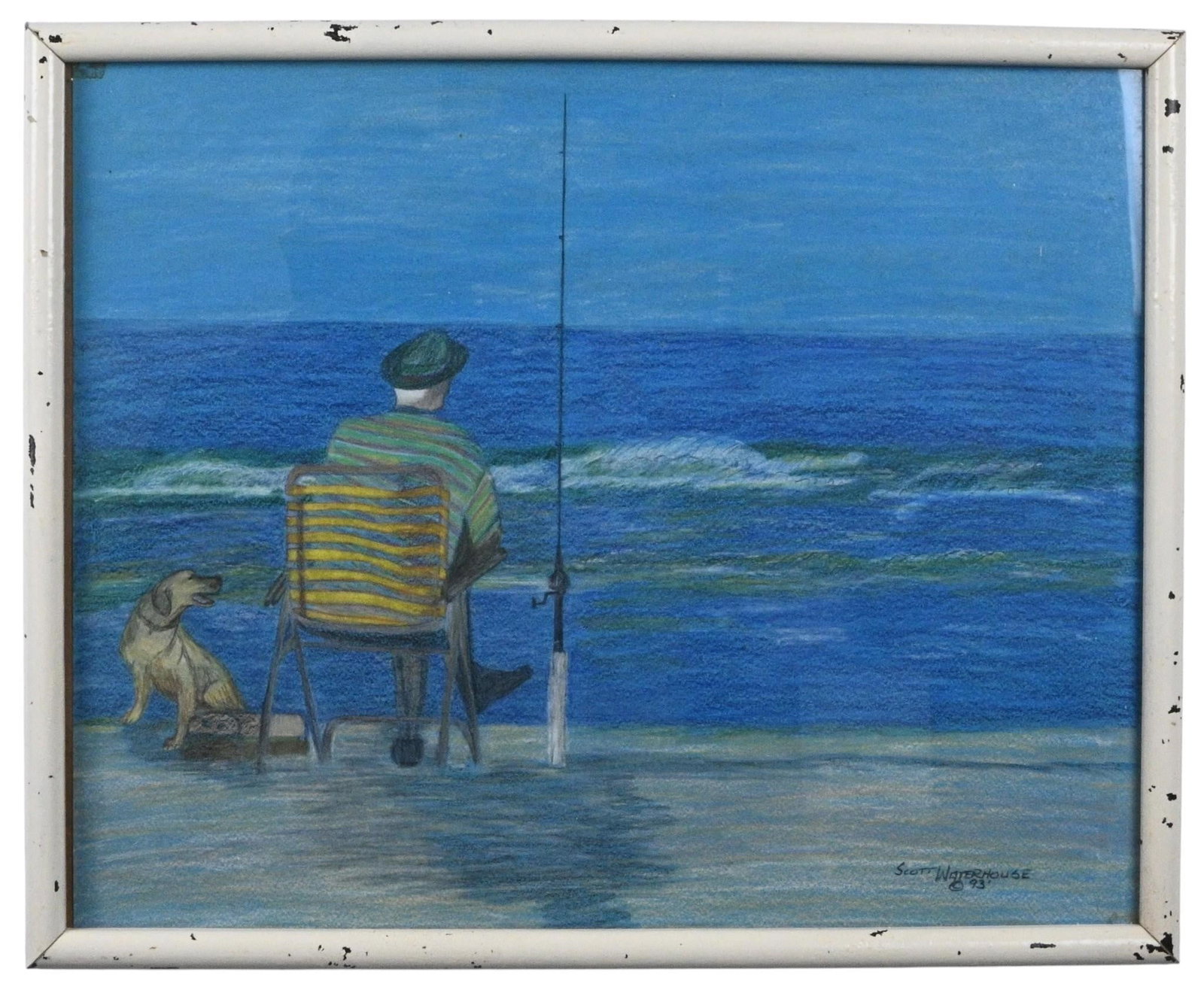 Scott Waterhouse. Old Man Fishing with Dog (1 of 4)
