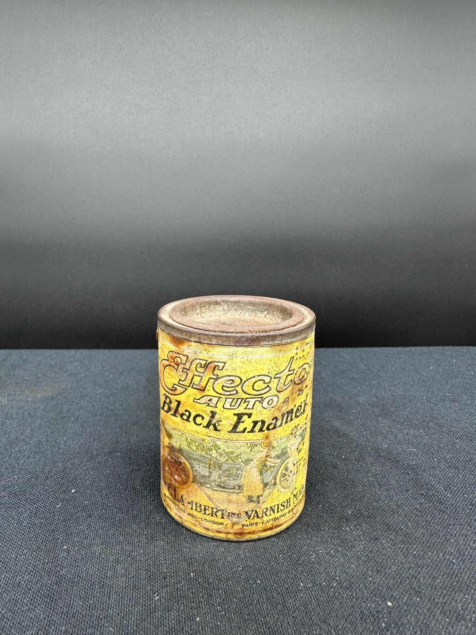 EFFECTO AUTO BLACK ENAMEL AUTOMOTIVE PAINT CAN (1 of 5)