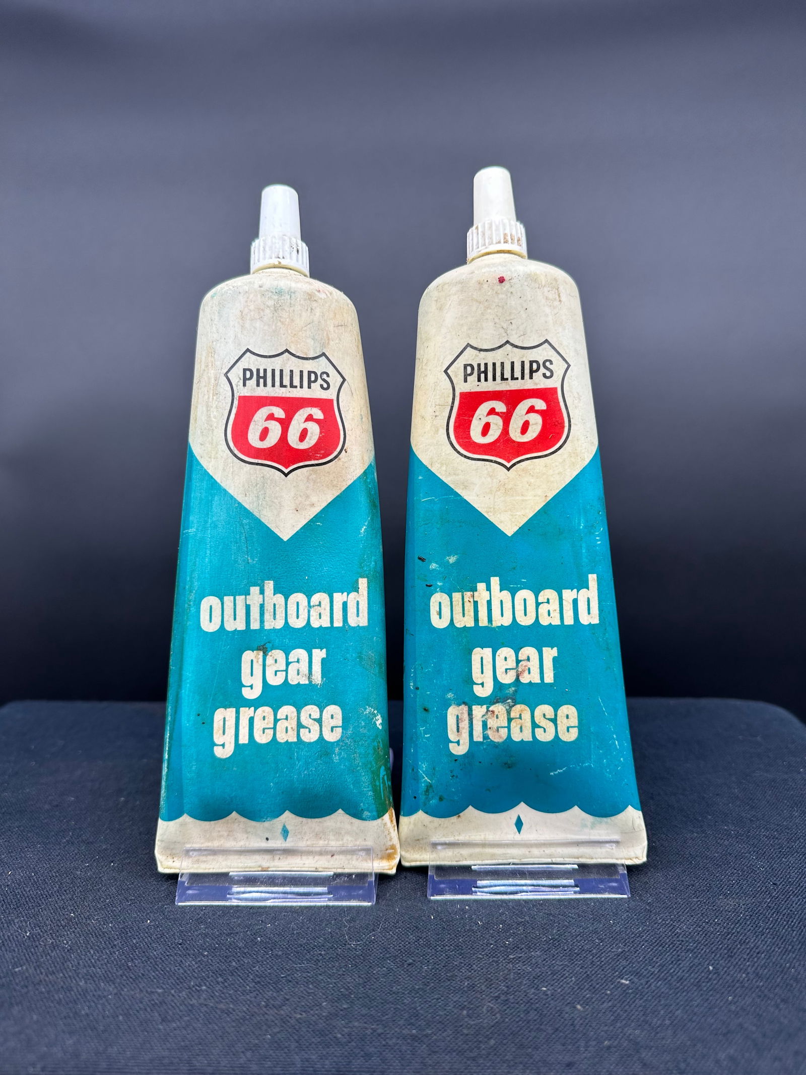 LOT OF 2 PHILLIPS 66 OUTBOARD GREASE TUBES (1 of 2)