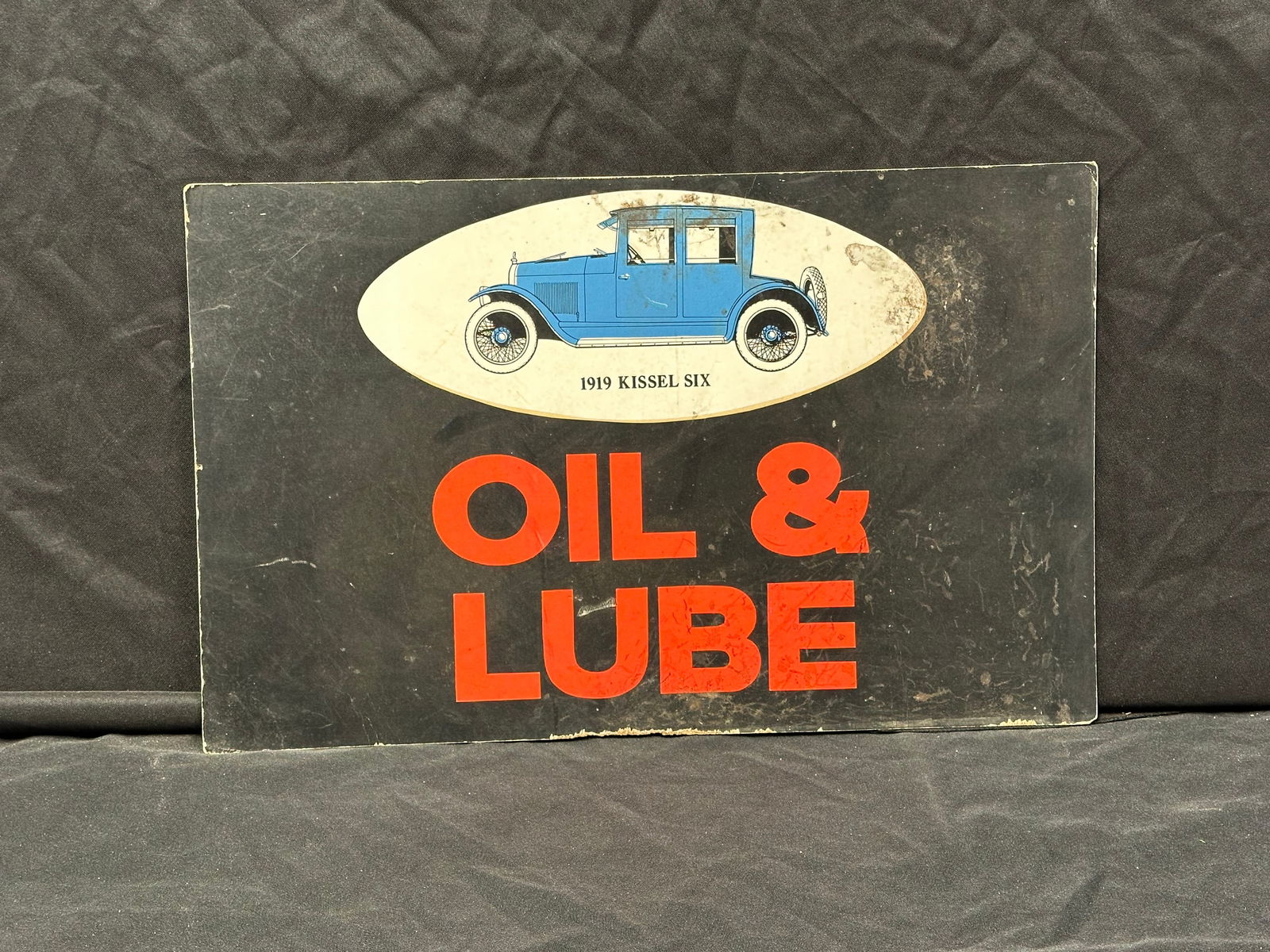AUTOMOTIVE REPAIR SHOP OIL & LUBE CARDBOARD DISPLAY SIGN (1 of 2)