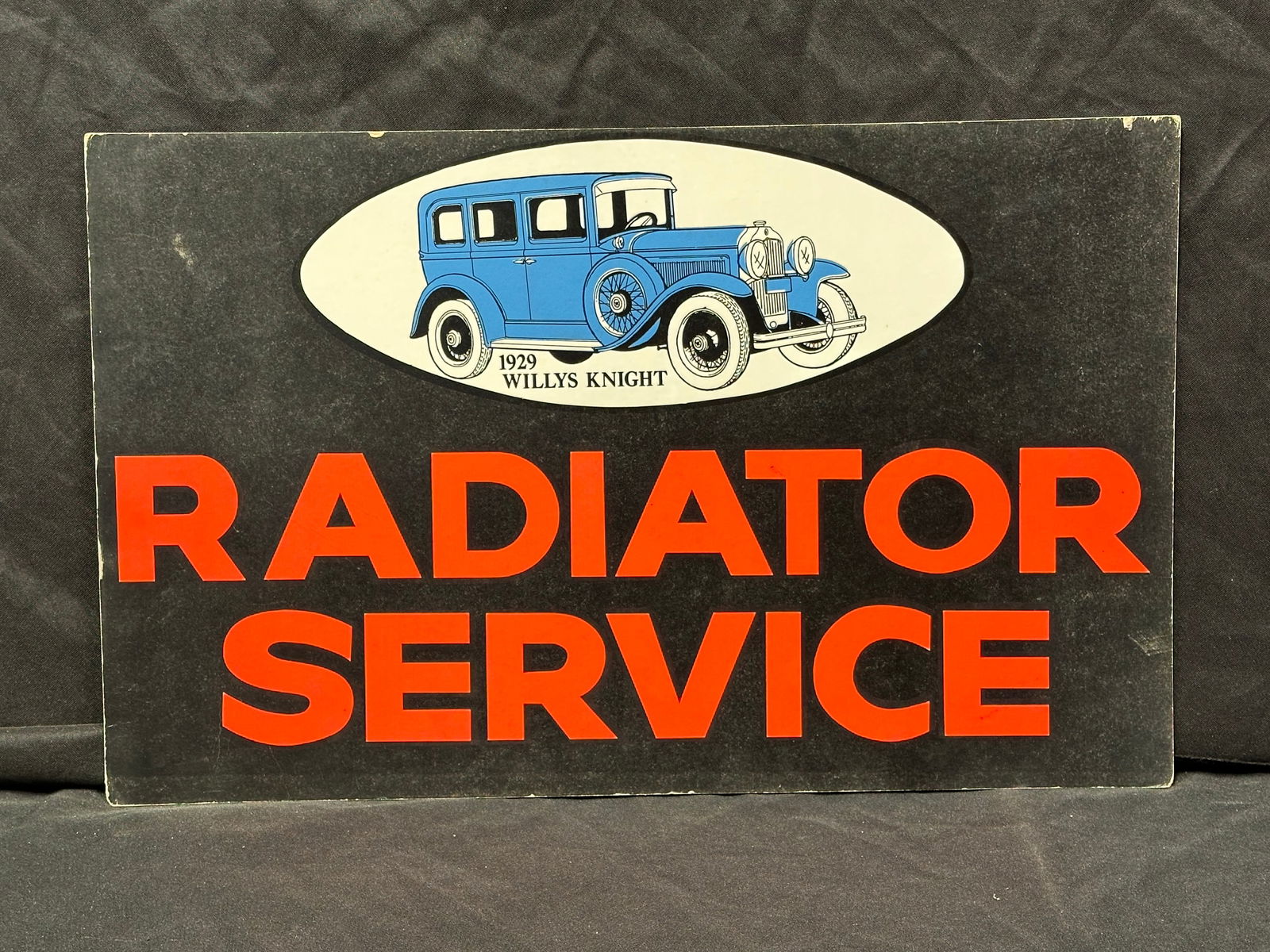 AUTOMOTIVE REPAIR RADIATOR SERVICE GARAGE CARDBOARD SIGN (1 of 2)