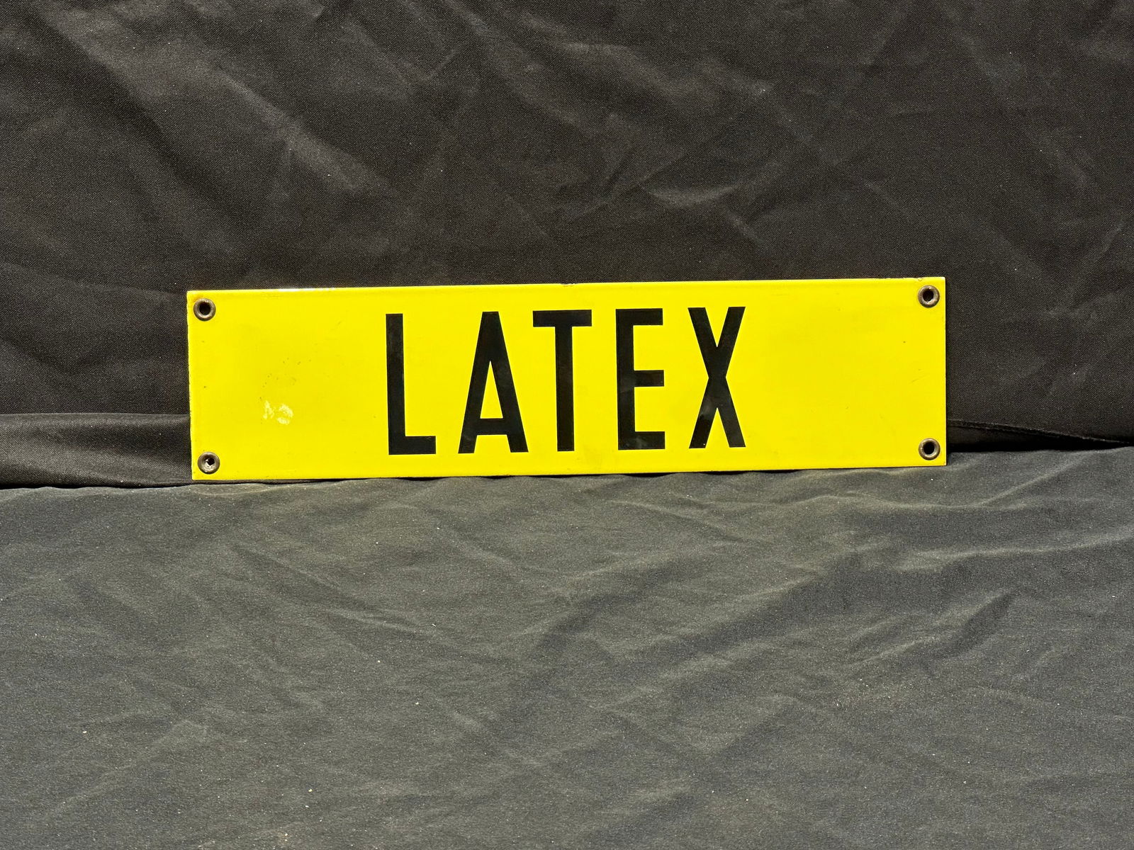LATEX PORCELAIN ADVERTISING INDUSTRIAL SIGN (1 of 5)