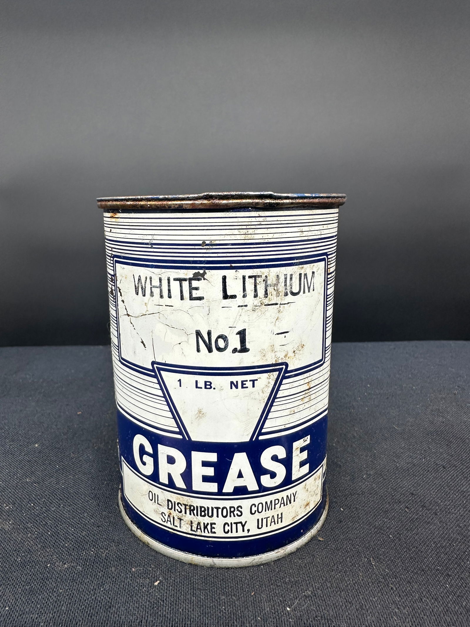 OIL DISTRIBUTORS OF SALT LAKE CITY 1LB GREASE CAN (1 of 6)