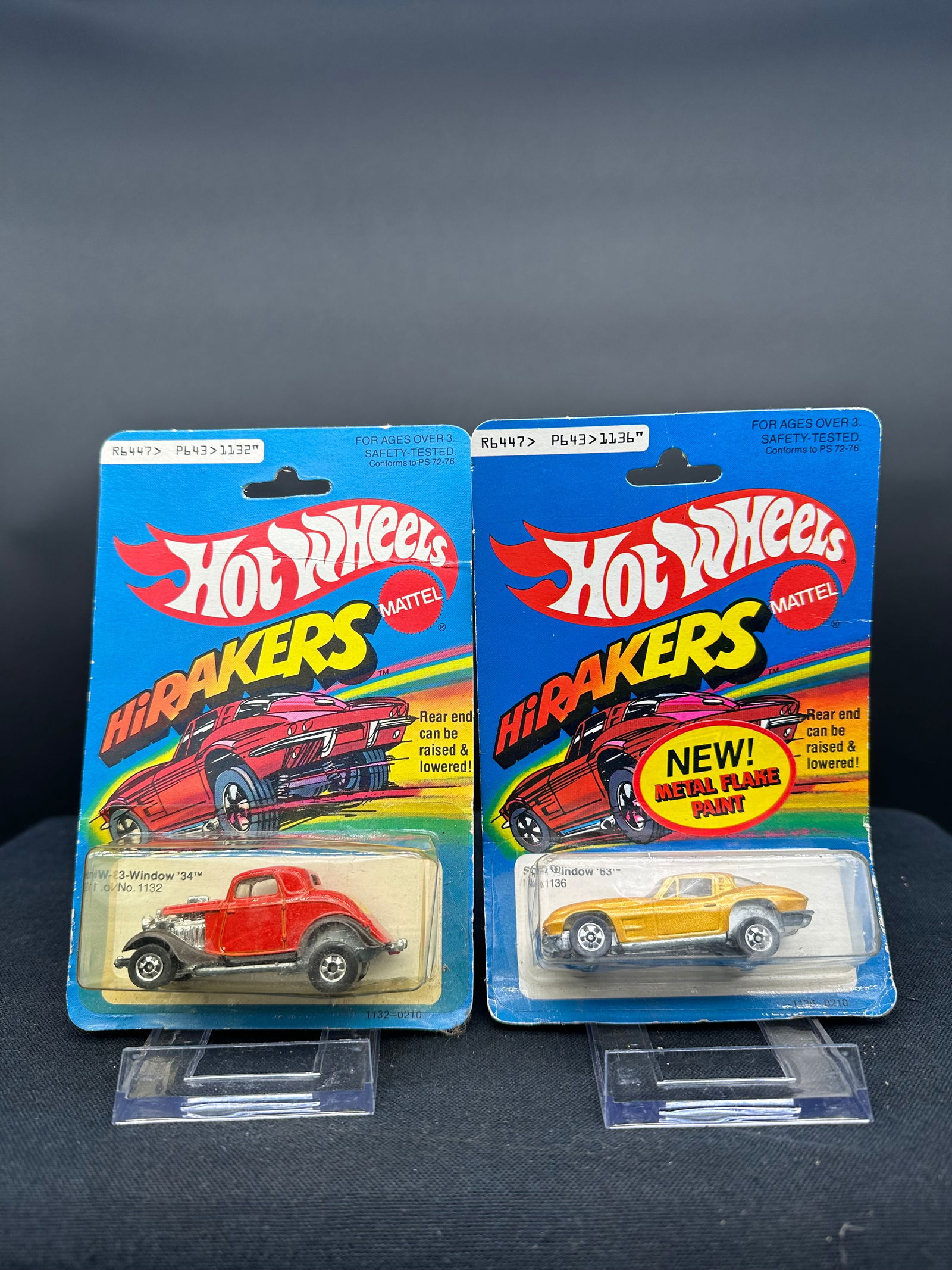 LOT OF TWO 1980s DIE CAST HOTWHEEL HIRAKERS TOYS (1 of 2)
