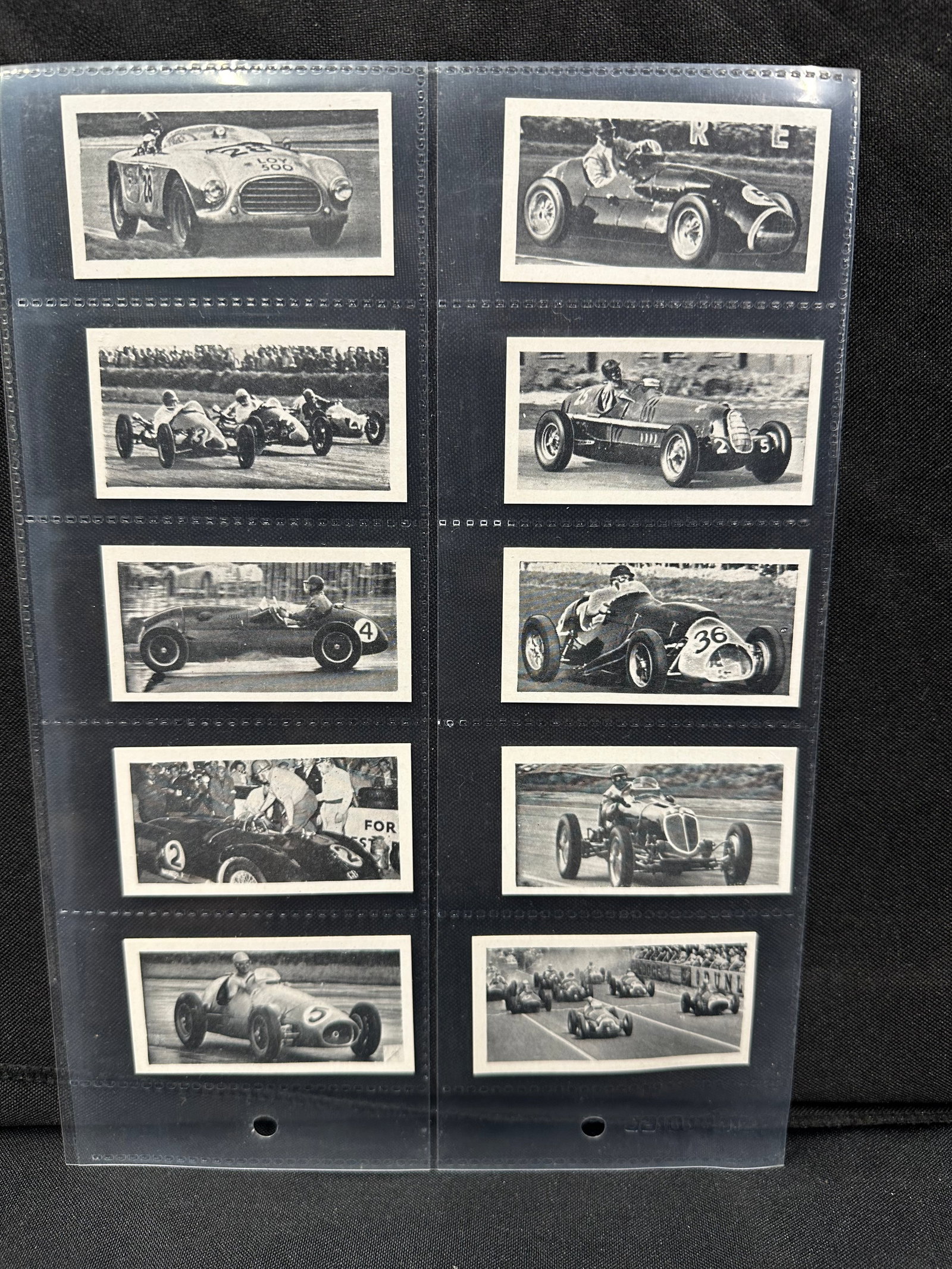 KANE PRODUCTS MODERN RACING CARS TRADING CARDS: Please see photos for condition, all cards have some wear.