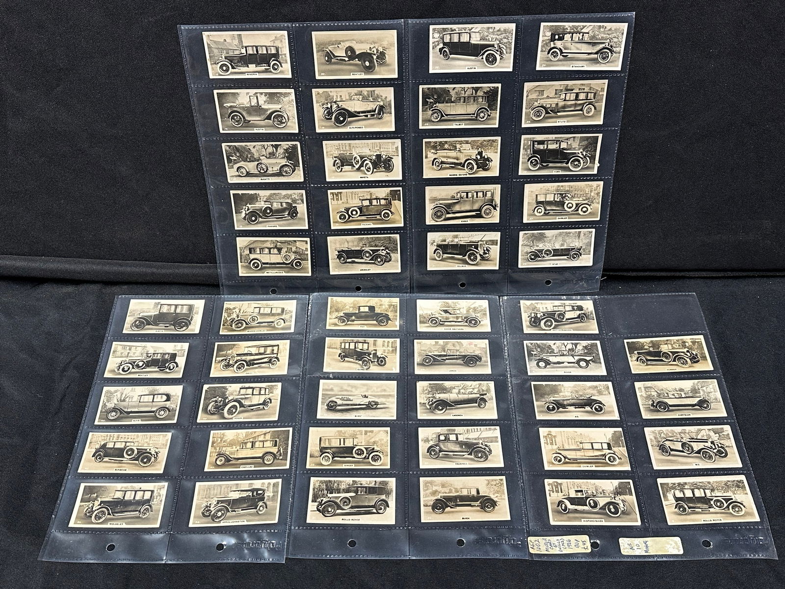 1926 WILLS CIGARETTES MOTOR CARS TRADING CARDS (1 of 11)