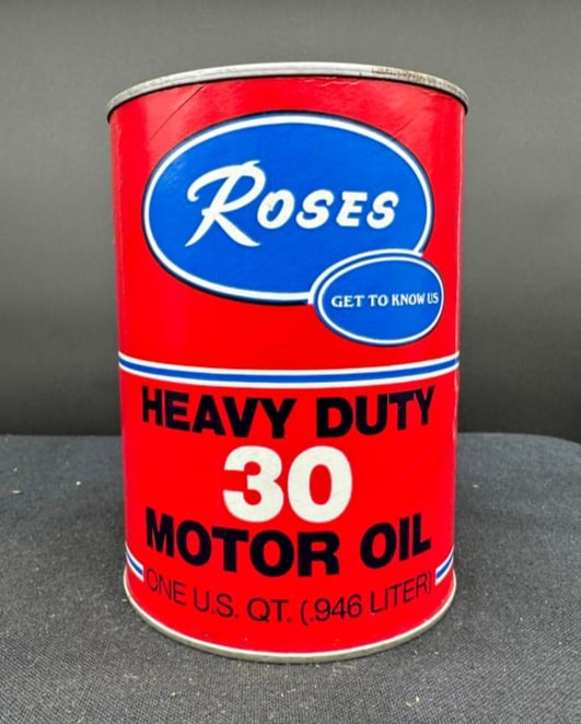 ROSES HEAVY DUTY MOTOR OIL 1 QUART CAN (1 of 6)