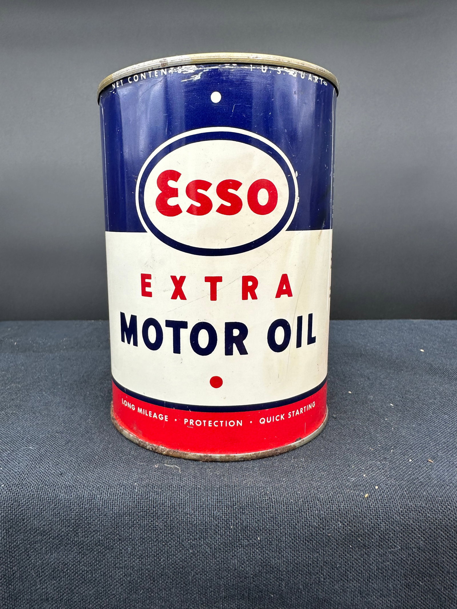 ESSO EXTRA MOTOR OIL 1 QUART OIL CAN (1 of 6)