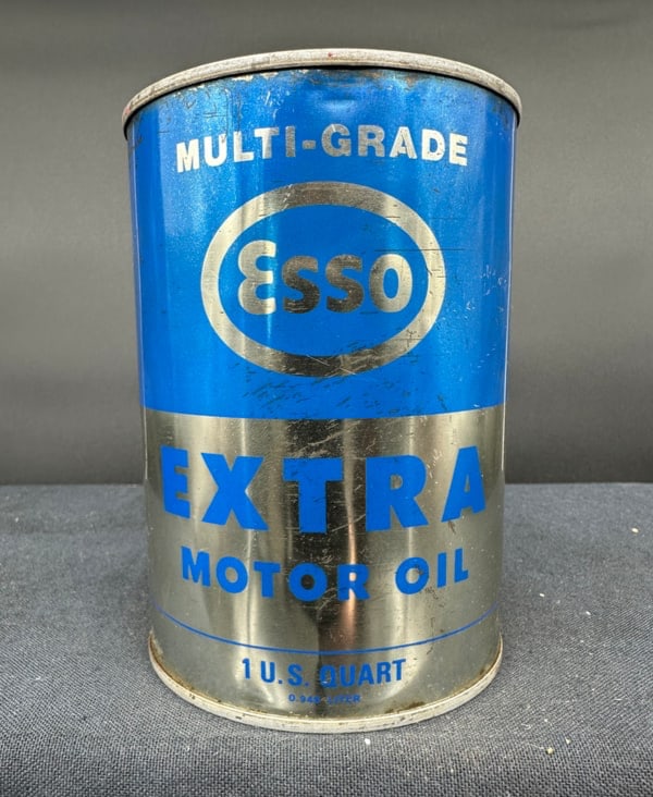 ESSO EXTRA MULTI GRADE MOTOR OIL 1 QUART OIL CAN (1 of 6)