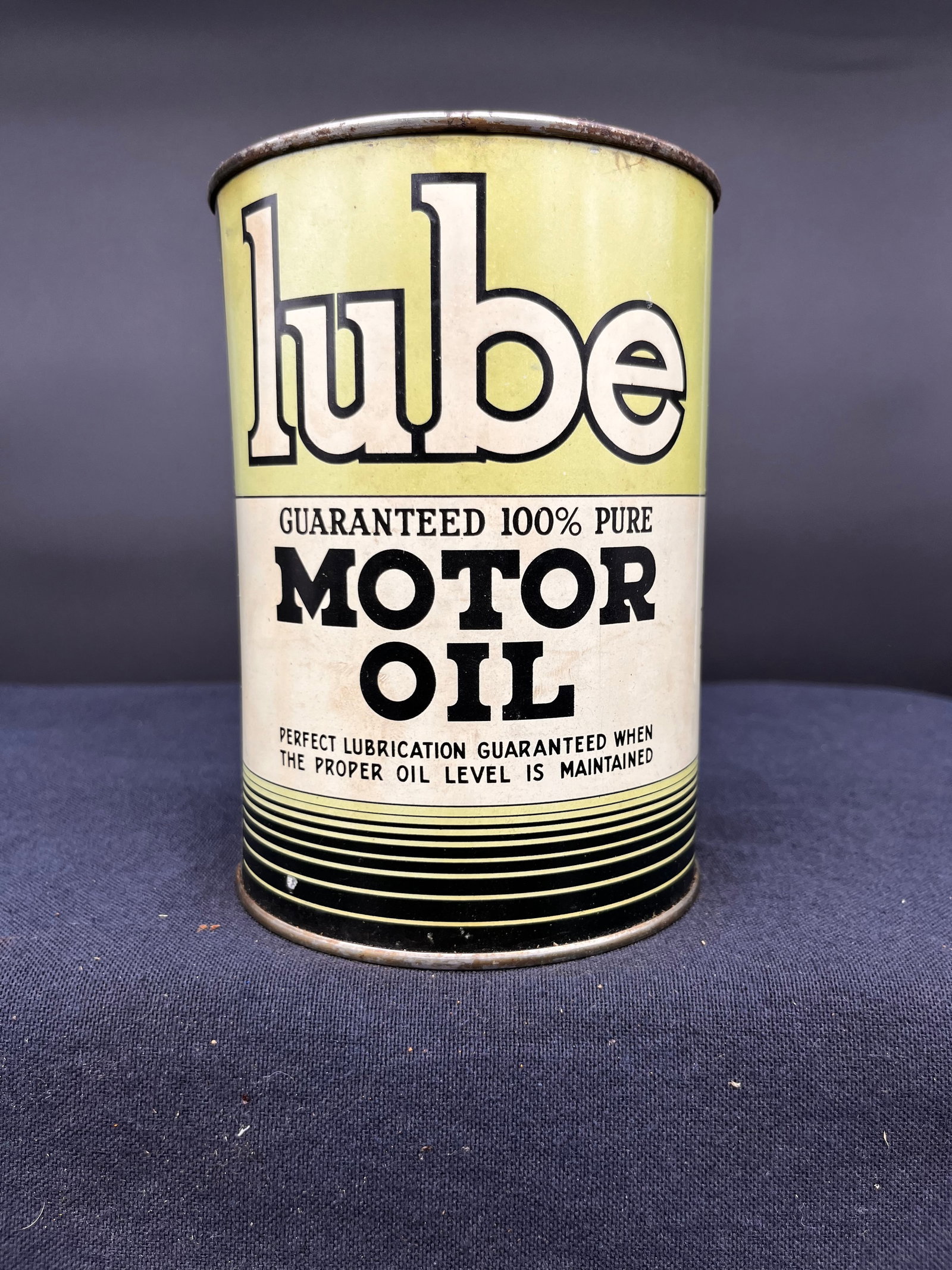 LUBE MOTOR OIL 1 QUART OIL CAN (1 of 6)