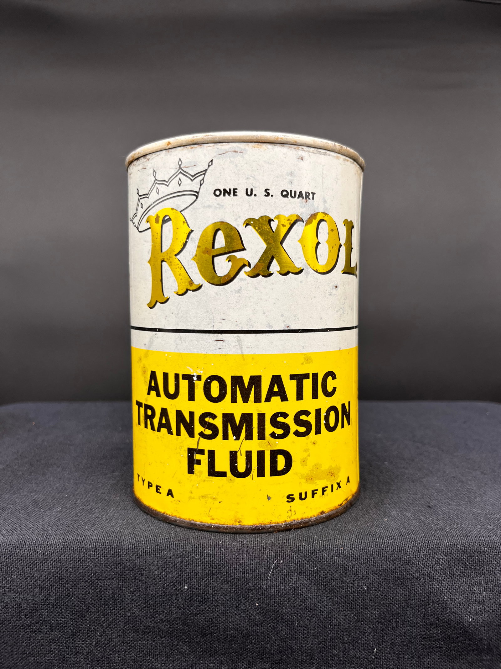 REXOL AUTOMATIC TRANSMISSION FLUID 1 QUART OIL CAN (1 of 6)