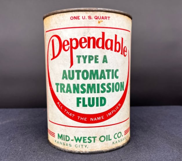 DEPENDABLE ATF 1 QUART MOTOR OIL CAN (1 of 6)