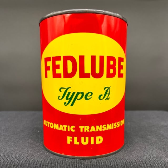FEDLUBE ATF 1 QUART MOTOR OIL CAN (1 of 6)
