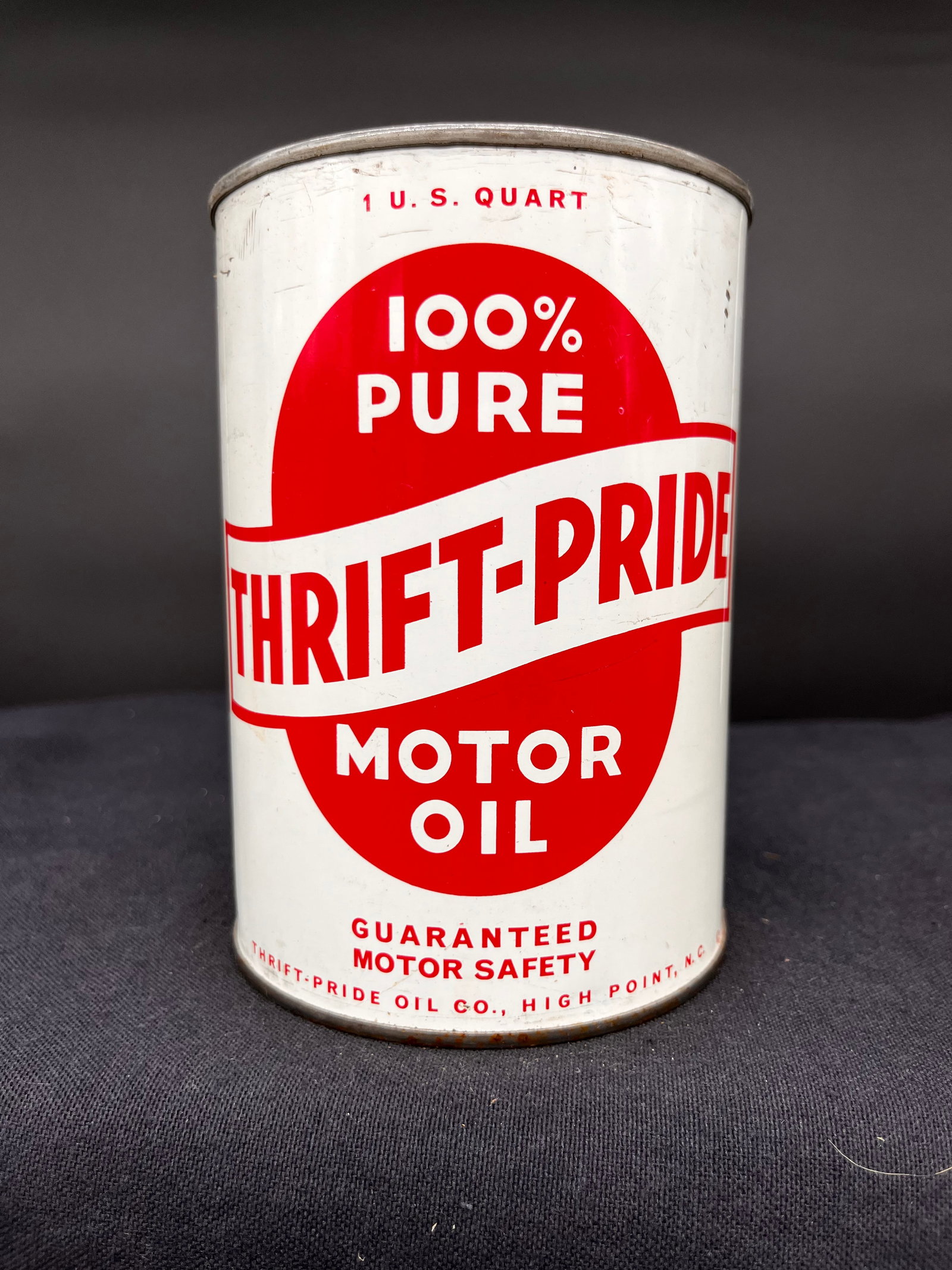 THRIFT PRIDE 1 QUART MOTOR OIL CAN (1 of 6)