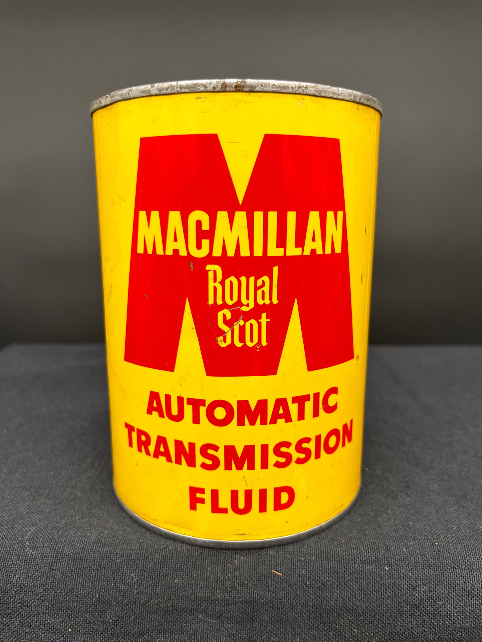 MACMILLAN ROYAL SCOT ATF MOTOR OIL 1 QUART OIL CAN (1 of 6)