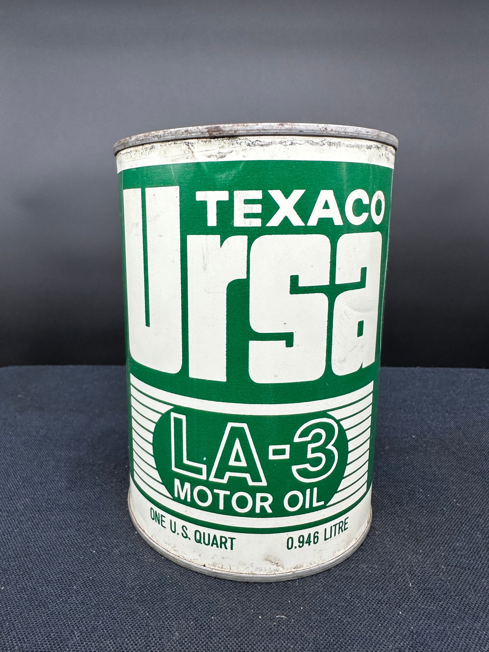 TEXACO URSA LA-3 MOTOR OIL 1 QUART CAN (1 of 6)