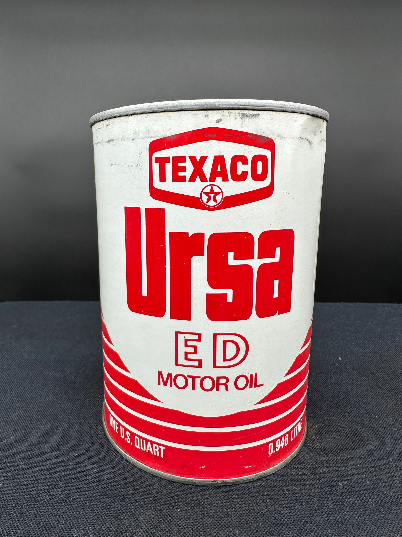 TEXACO URSA ED MOTOR OIL 1 QUART CAN (1 of 6)
