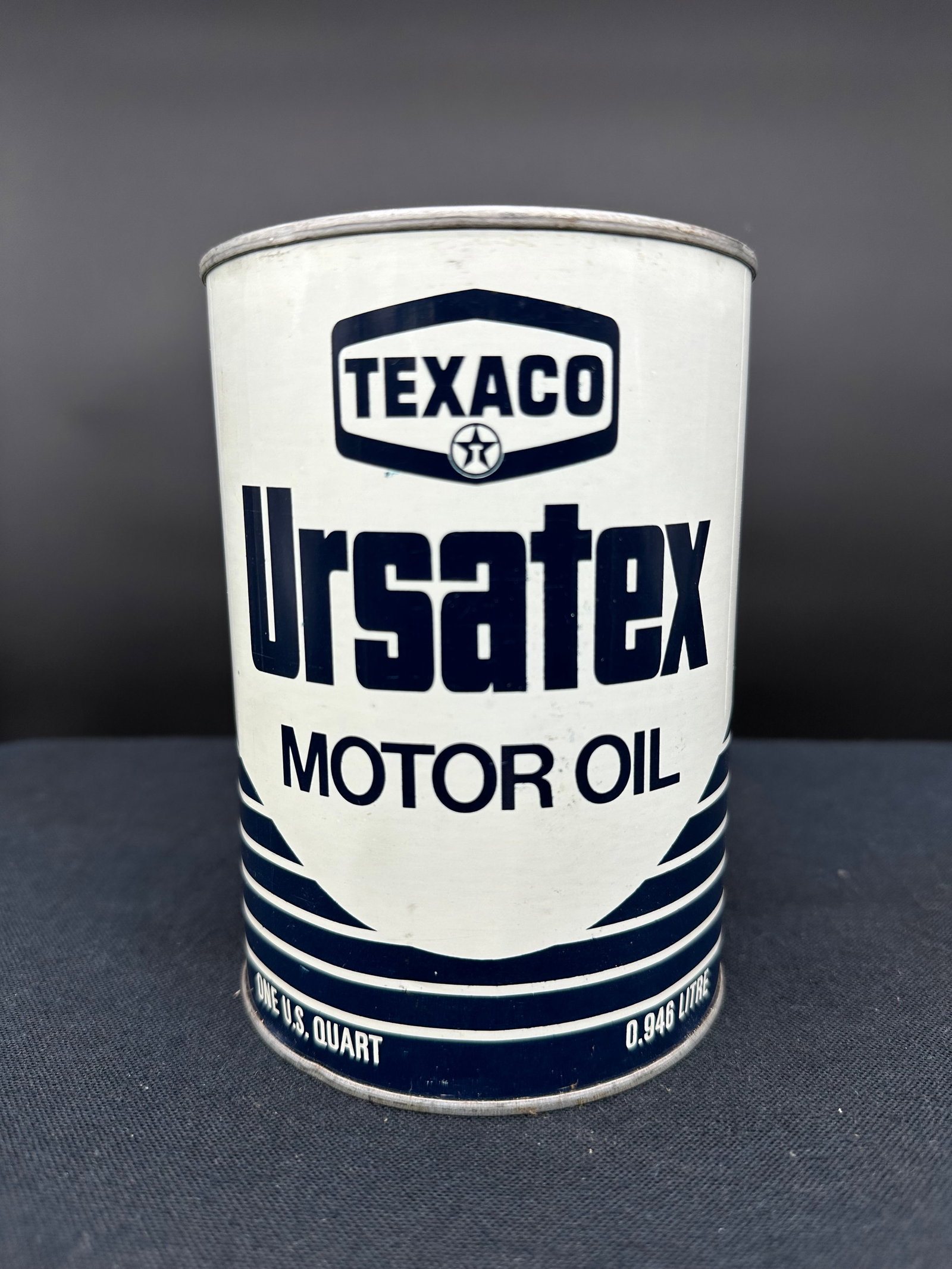 TEXACO URSATEX MOTOR OIL 1 QUART CAN (1 of 6)