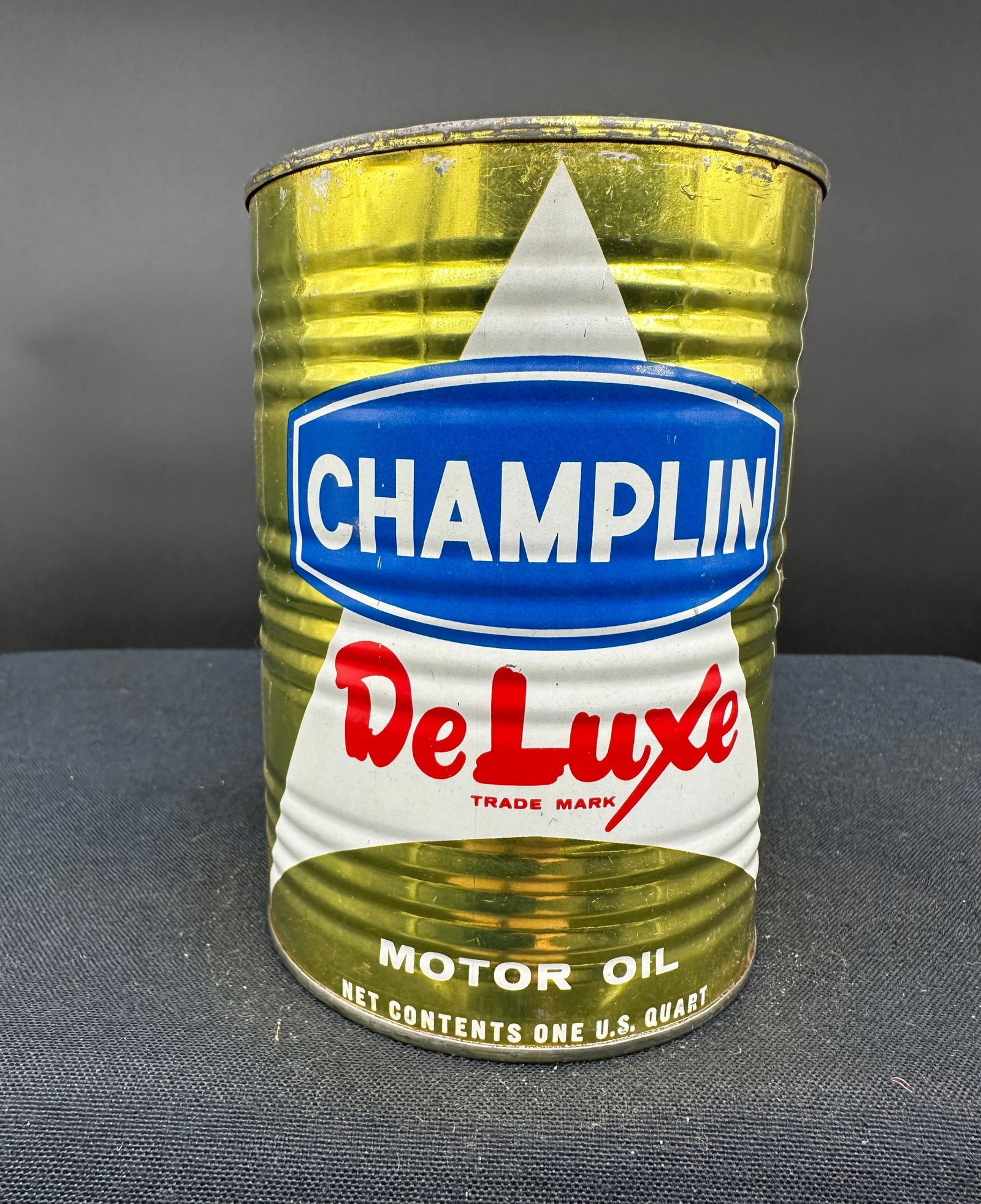 CHAMPLIN DELUXE MOTOR OIL 1 QUART CAN (1 of 6)