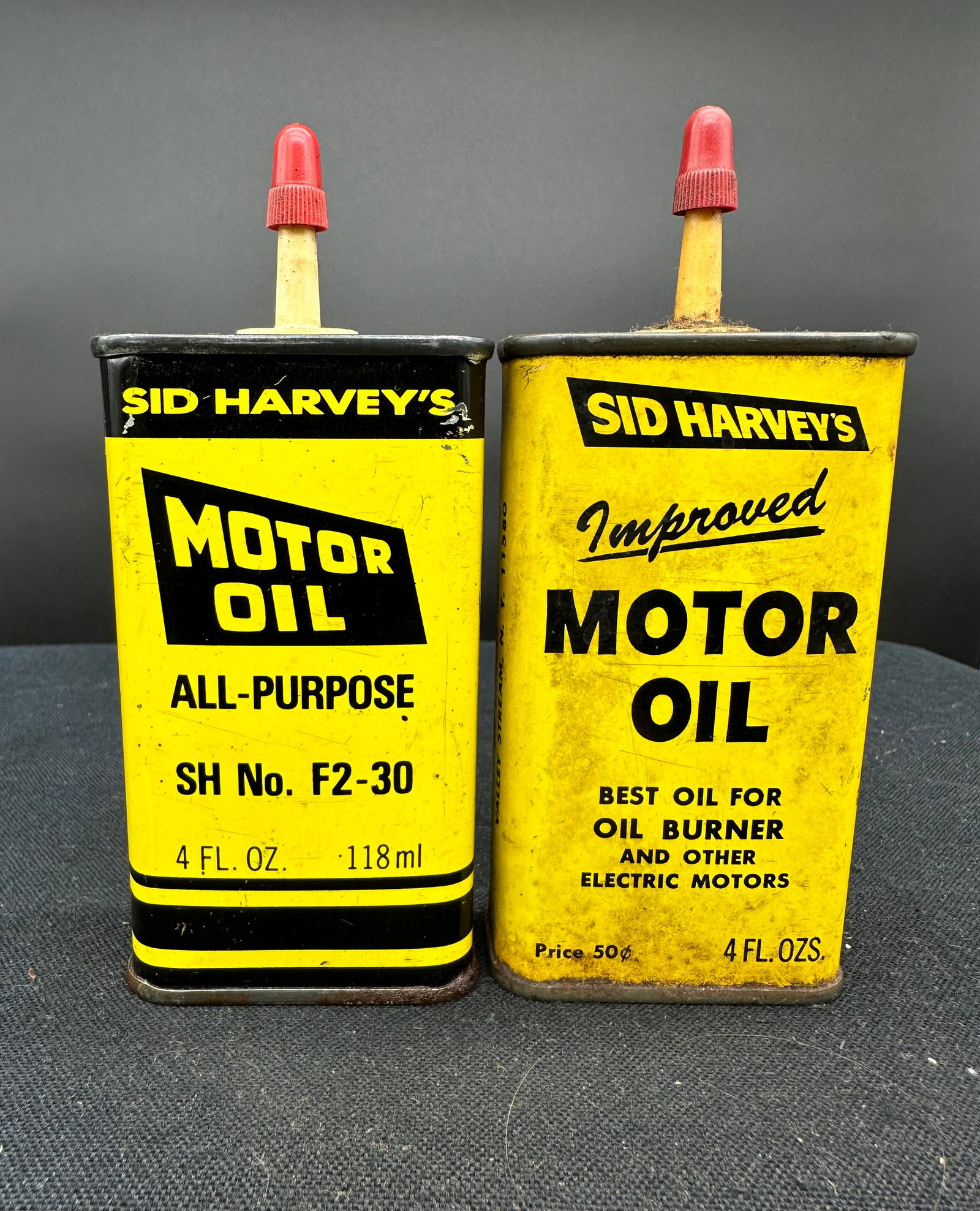 LOT OF 2 SID HARVEYS HANDY OILERS: Please see photos for condition