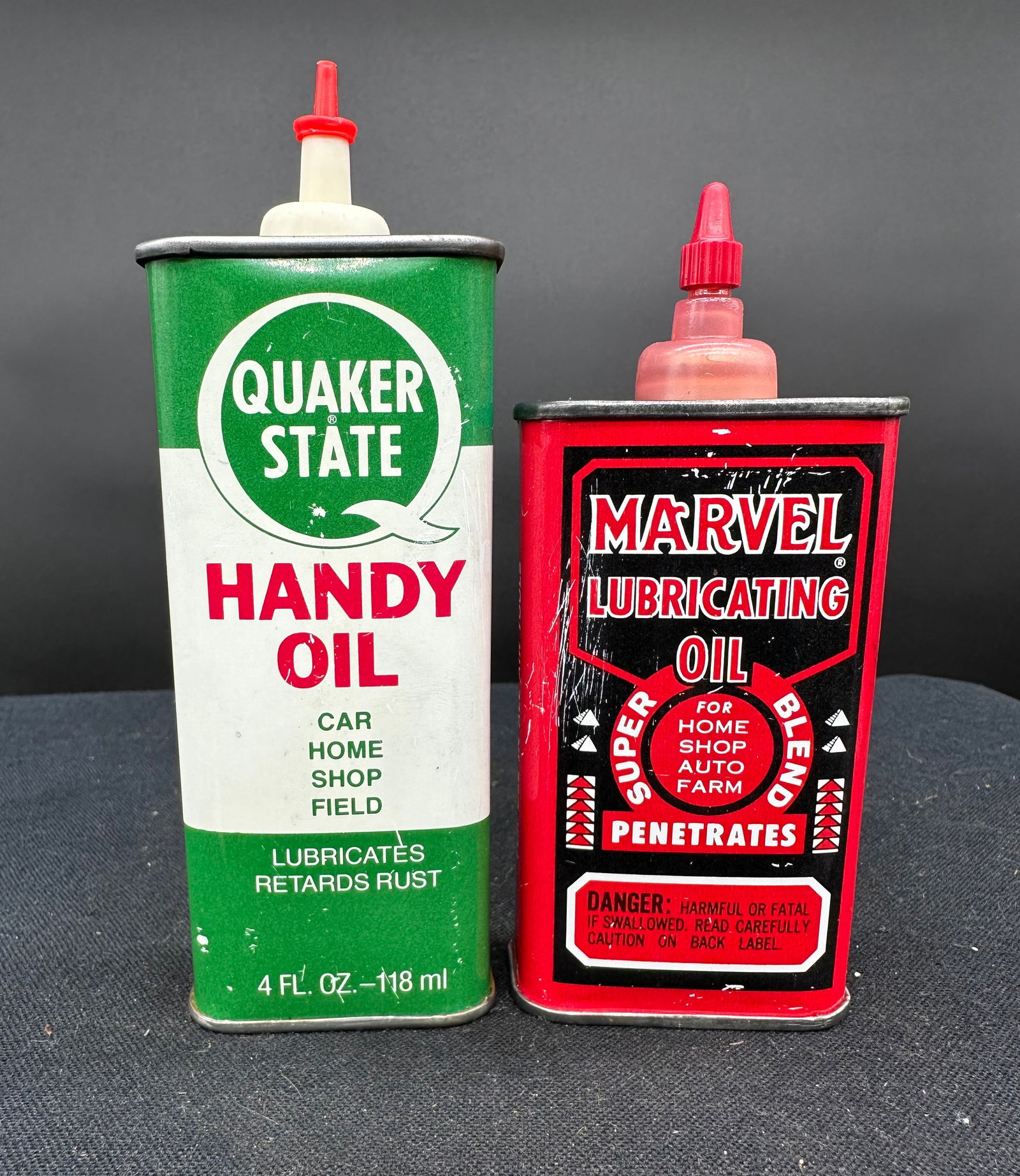 LOT OF 2 QUAKER STATE & MARVEL HANDY OILERS (1 of 4)
