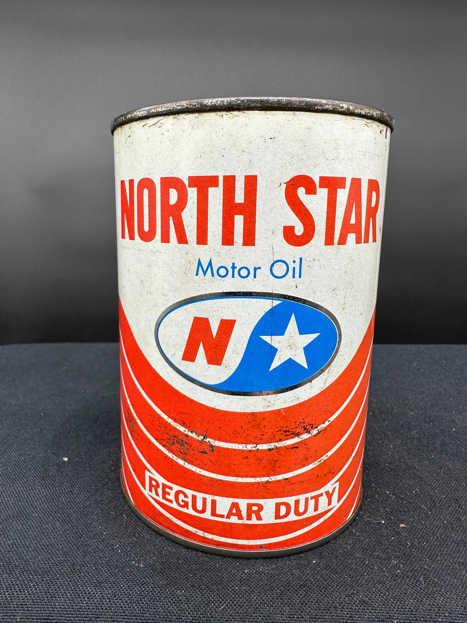 NORTH STAR REGULAR MOTOR OIL 1 QUART OIL CAN (1 of 6)