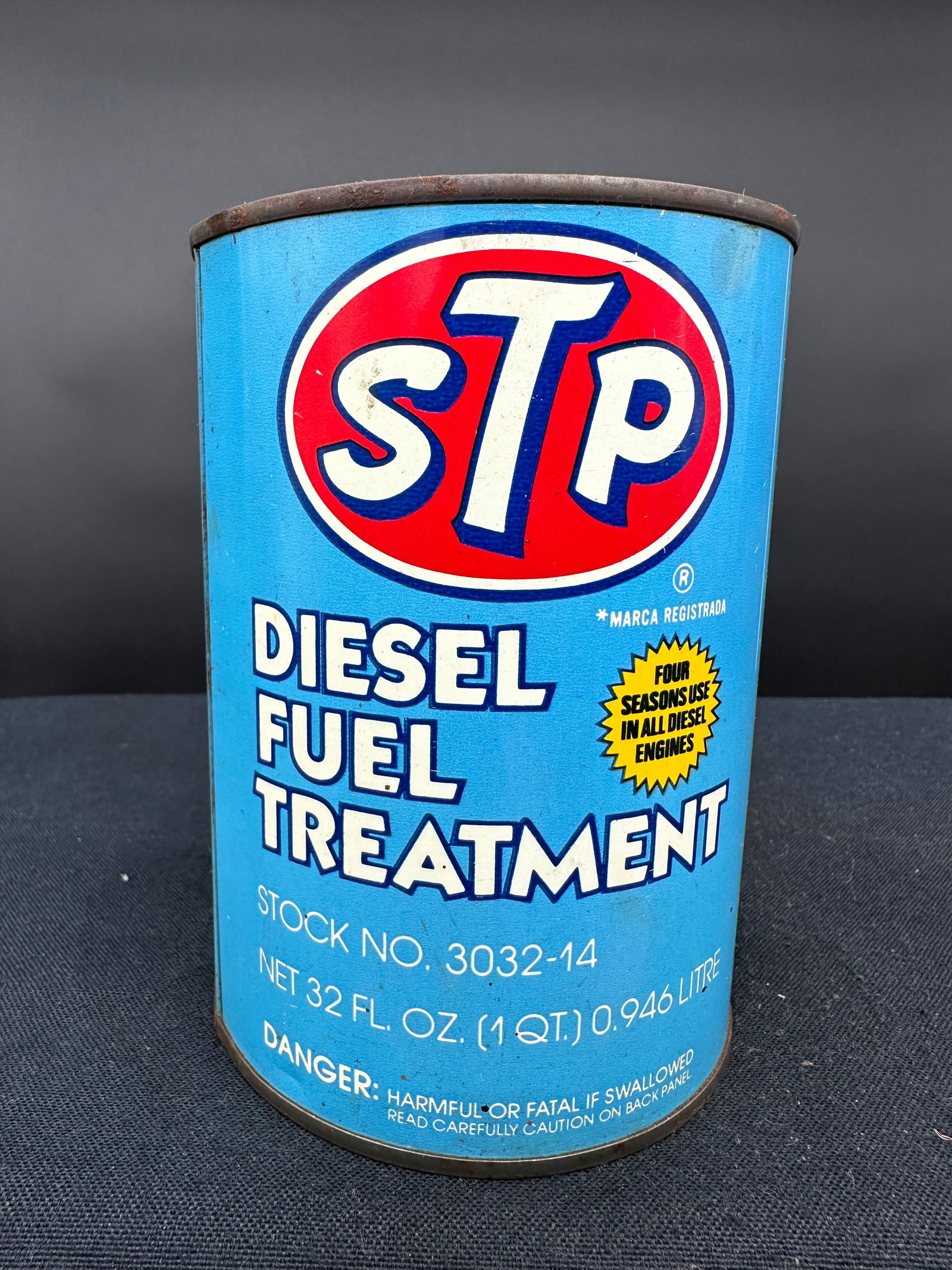 STP DIESEL FUEL TREATMENT 1 QUART OIL CAN: Please see photos for condition
