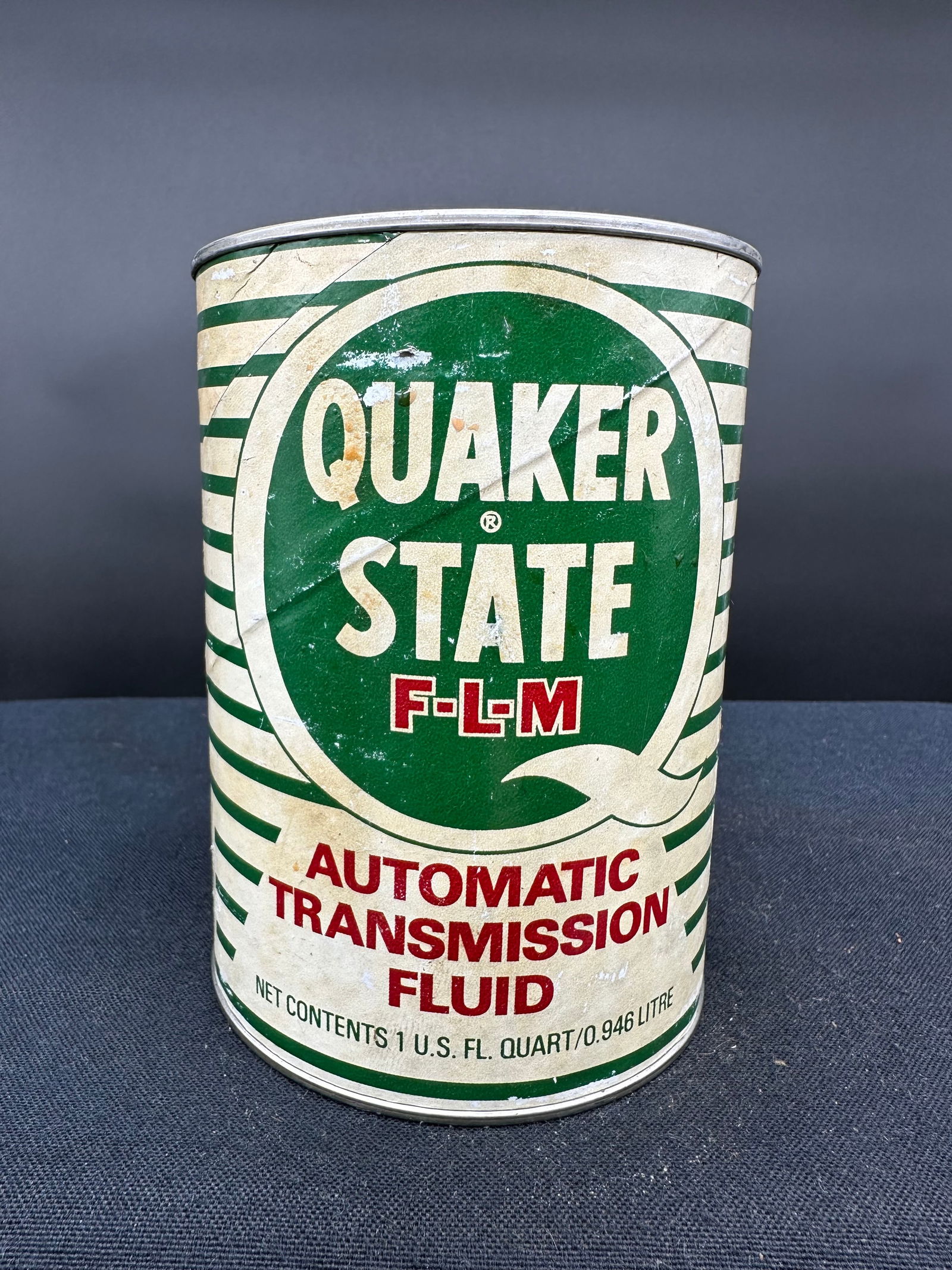 QUAKER STATE ATF 1 QUART OIL CAN (1 of 6)