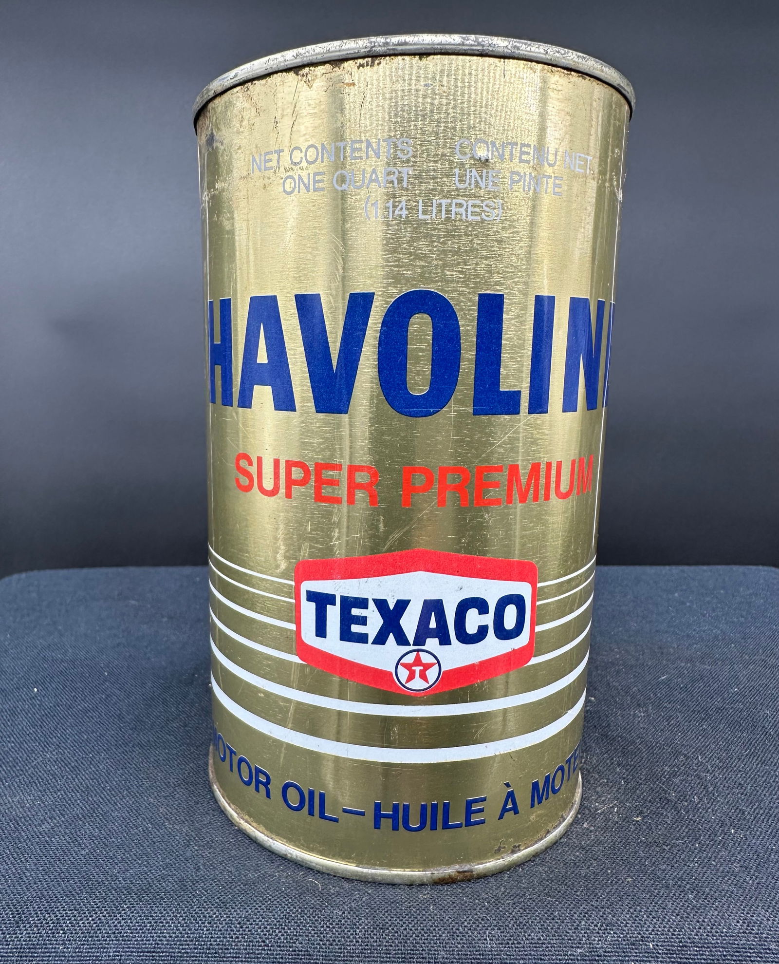 TEXACO HAVOLINE MOTOR OIL 1 IMPERIAL QUART OIL CAN (1 of 6)
