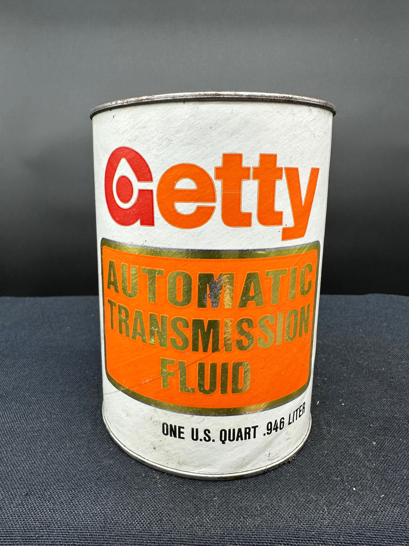 GETTY ATF MOTOR OIL 1 QUART CAN (1 of 6)