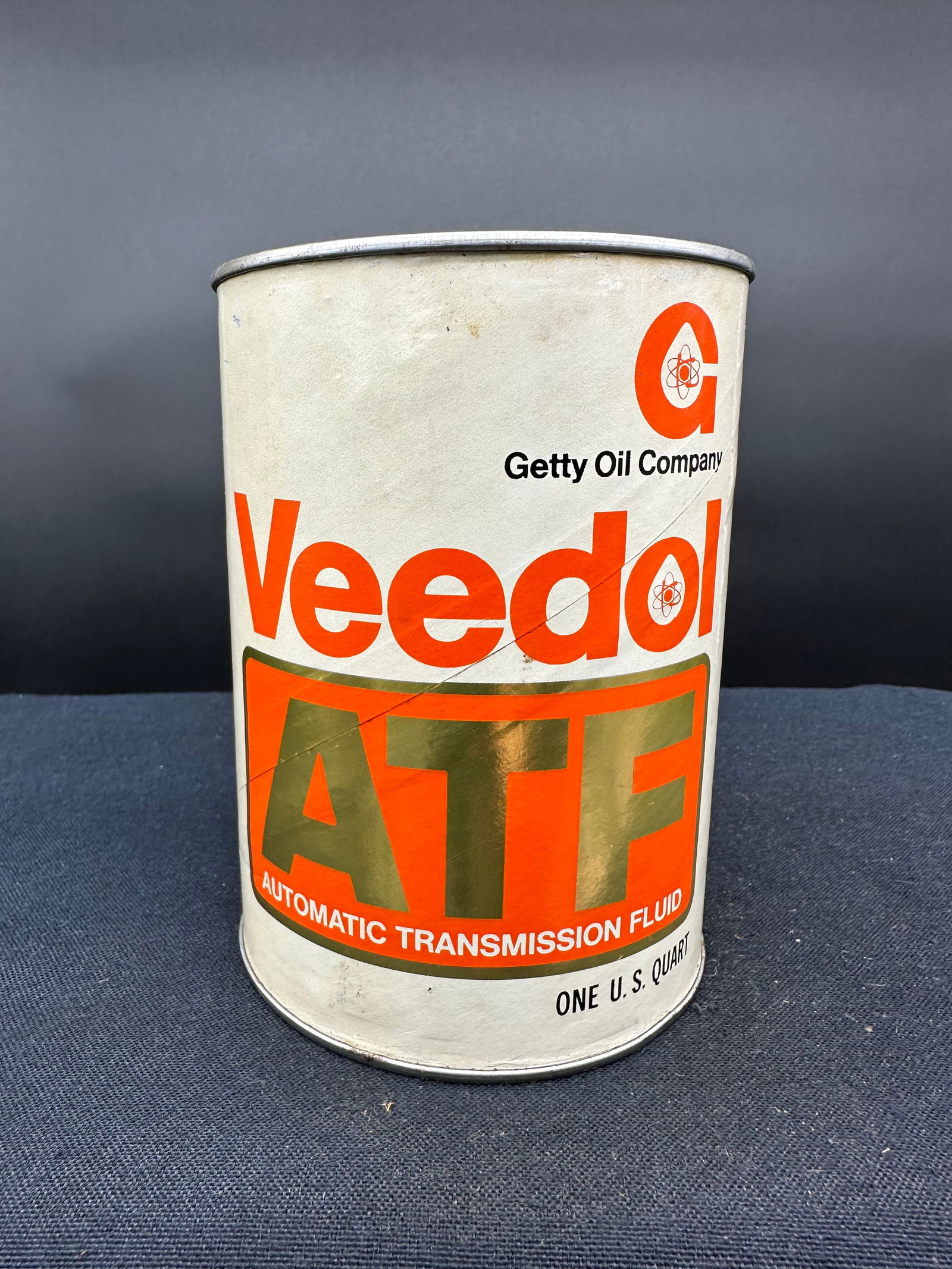 GETTY VEEDOL ATF MOTOR OIL 1 QUART CAN (1 of 6)