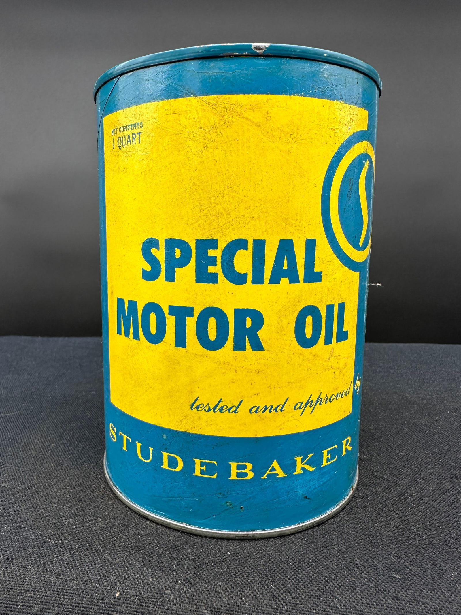STUDEBAKER SPECIAL MOTOR OIL 1 QUART OIL CAN (1 of 6)