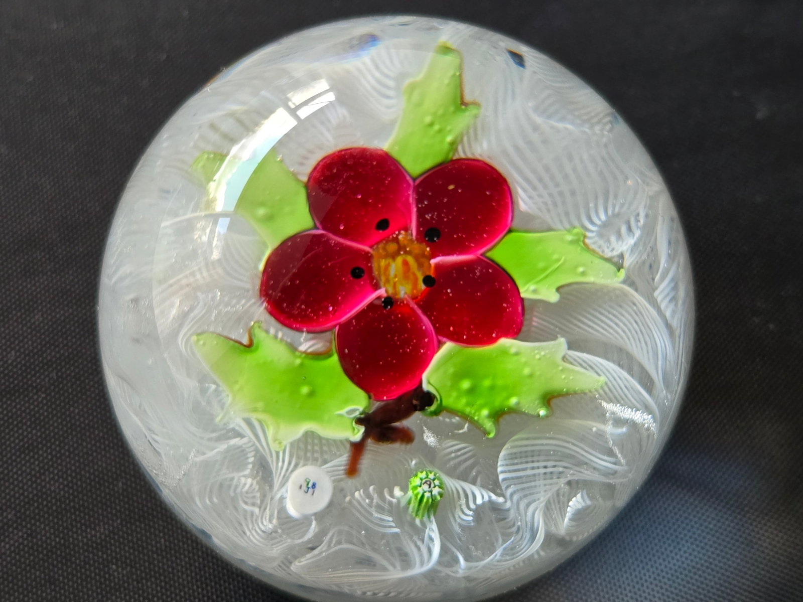 Jay Glass - Red Flower & Holly (1 of 2)