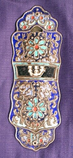 Russian Enameled Mezuzah, 19th Century