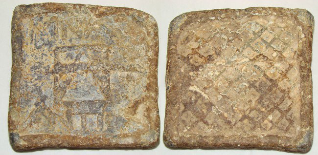 Roman, c. 250BC-100AD., a thick square lead weight