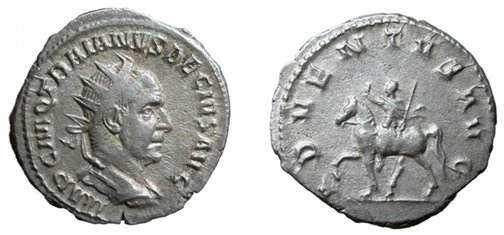 Trajan Decius. 249 - 251 AD. Antoninianu