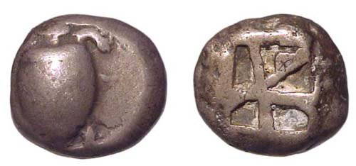 Aegina, c.480 - 457 BC. AR Stater. 12.11g. Sea turt: Aegina, c.480 - 457 BC. AR Stater. 12.11g. Sea turtle. / Incuse punch of 5 compartments. SNG Cop. 522. Fine.