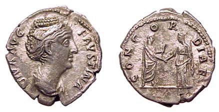 Faustina Sr., the wife of Antoninus Pius. 138 - 16