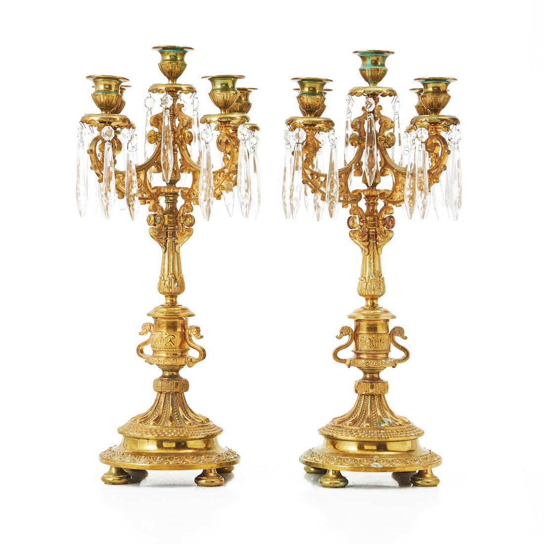 19TH CENTURY FRENCH EMPIRE STYLE CANDELABRA (1 of 2)