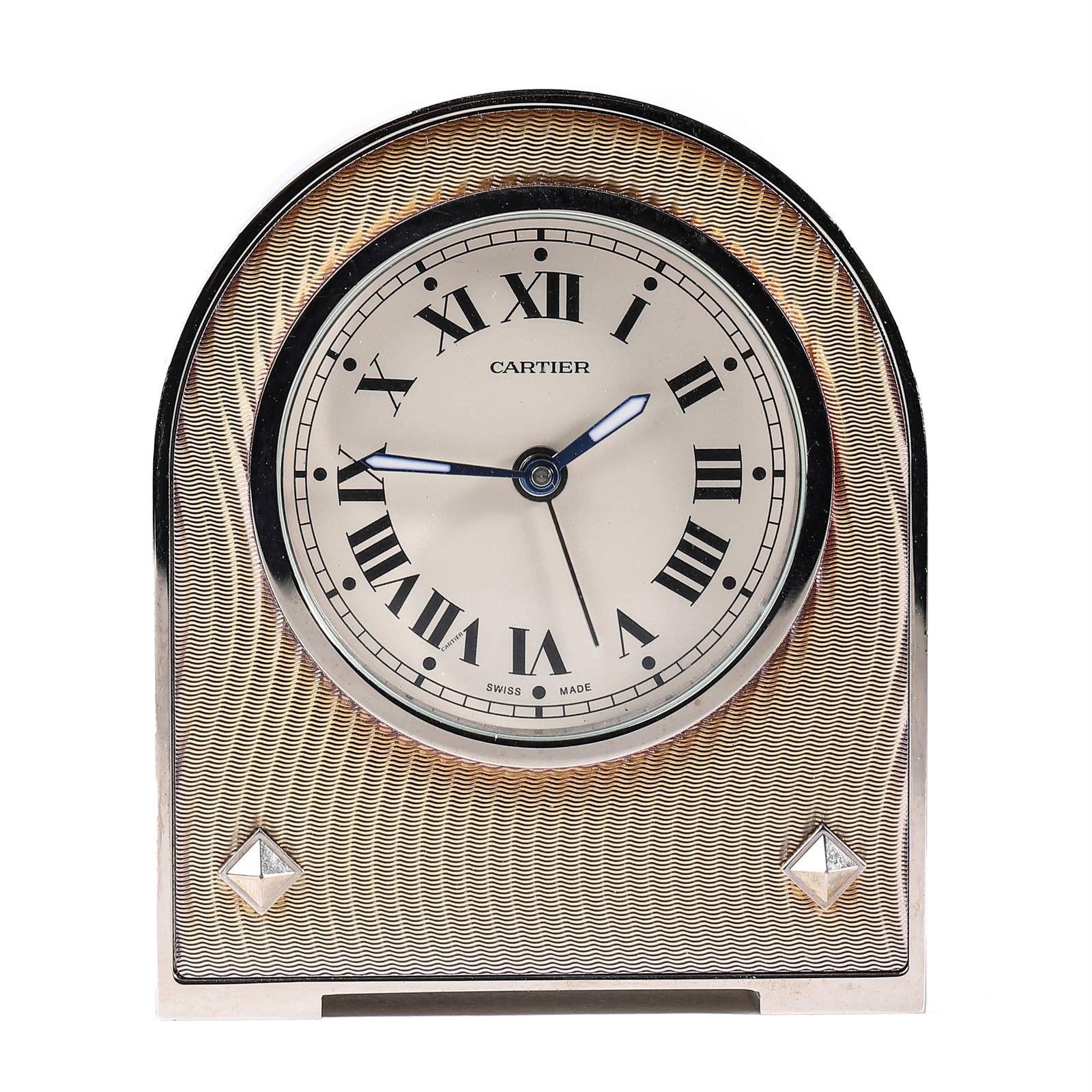 CARTIER DESK CLOCK WITH GUILLOCHé FINISH (1 of 4)