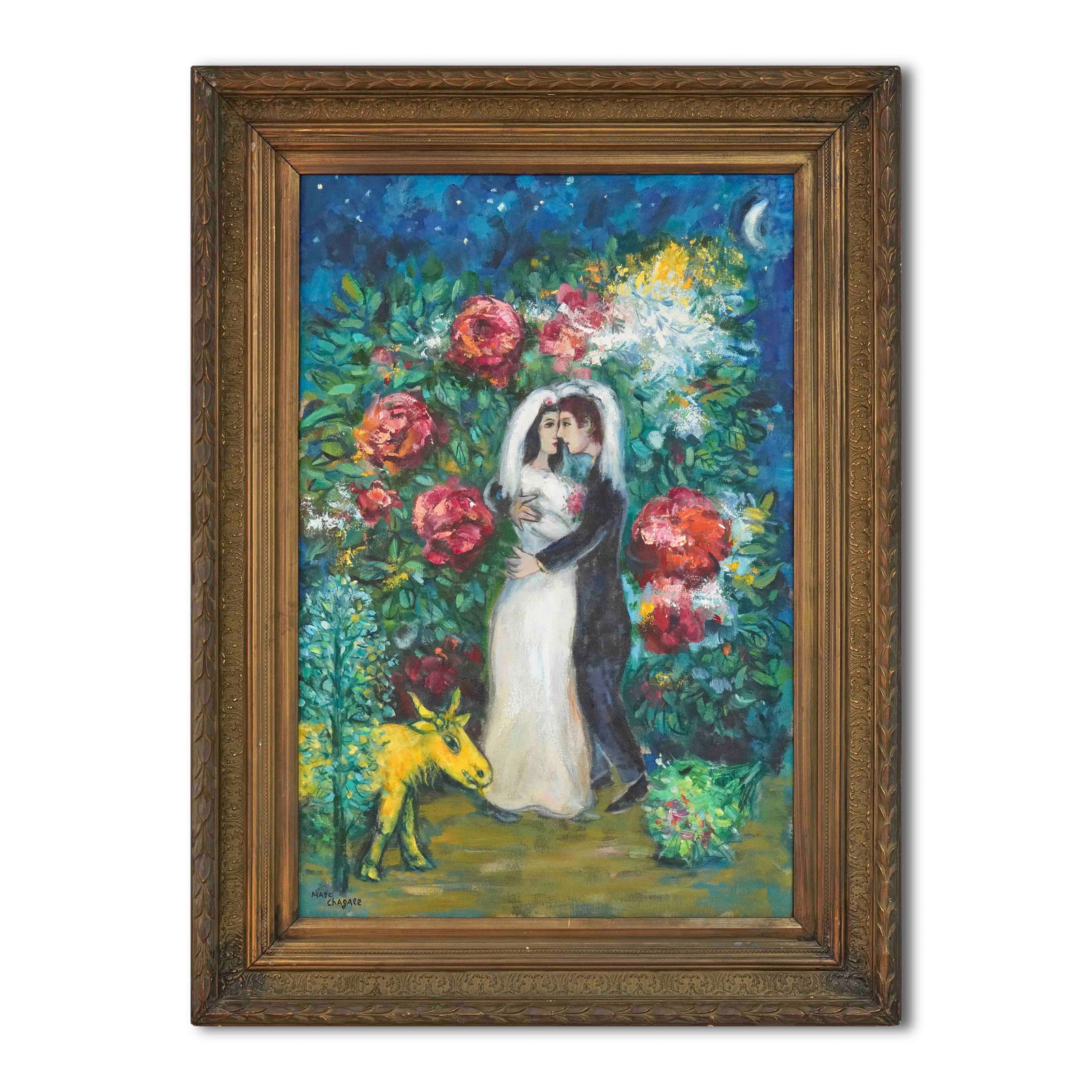 MARC CHAGALL (1887-1985), ATTRIBUTED TO, OIL ON CANVAS (1 of 3)