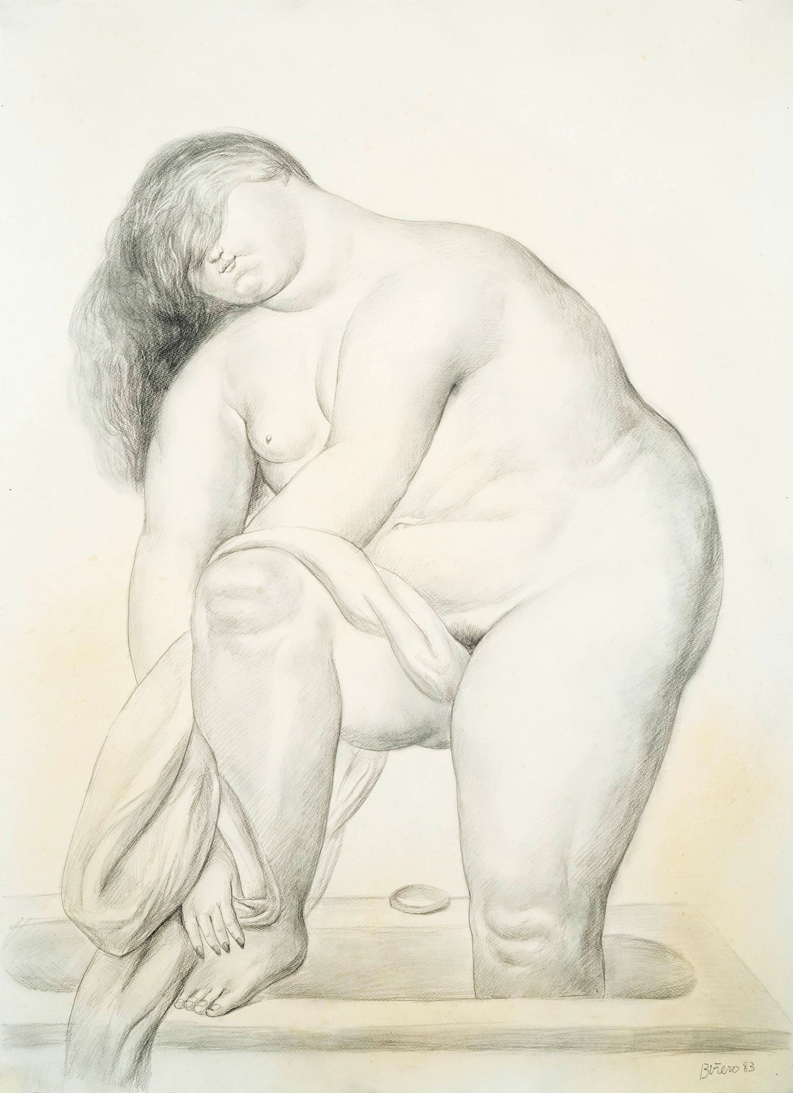 FERNANDO BOTERO (B.1932), ATTRIBUTED TO, PENCIL ON PAPER (1 of 2)