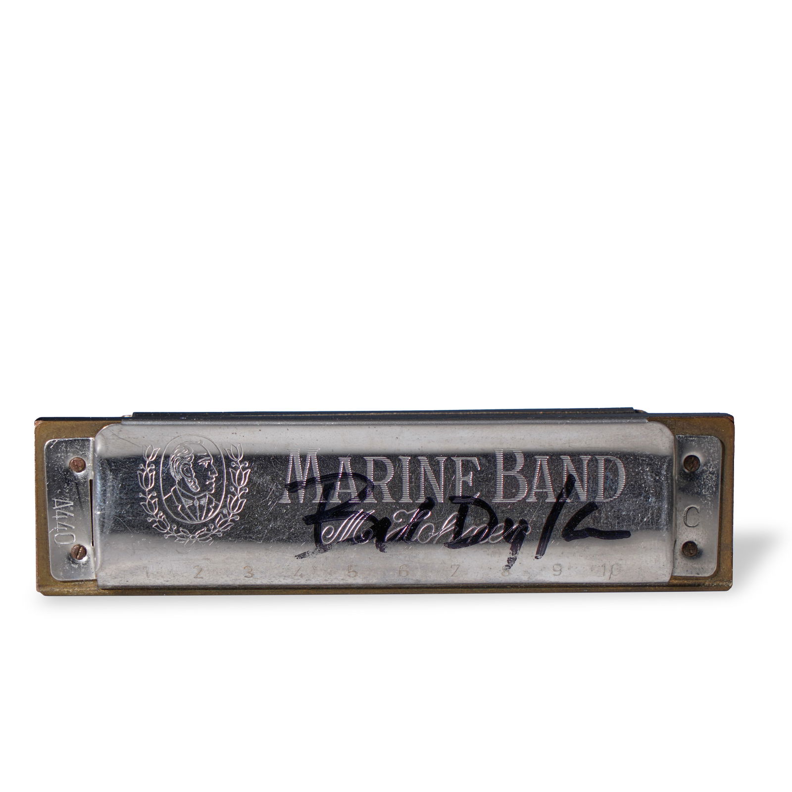 BOB DYLAN SIGNED MARINE BAND HARMONICA (1 of 8)