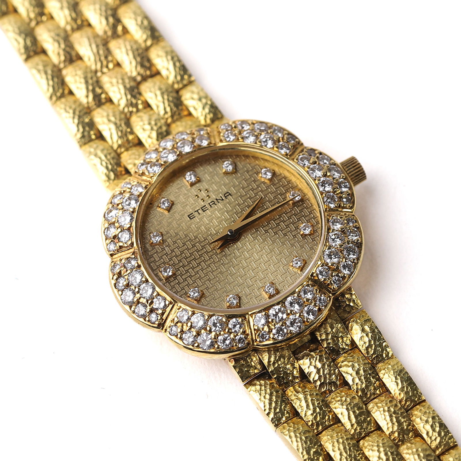 ETERNA DIAMOND-SET 18K GOLD BRACELET WATCH (1 of 7)